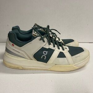 On Cloud Roger Clubhouse Pro Oyster Tennis Sneakers Mens 12 Evergreen Shoes